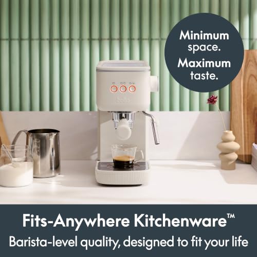bella JOLT 20-bar Slim Espresso Maker, Oatmilk