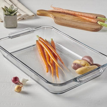 Anchor Hocking 4.8 Quart Rectangular Glass Baking Dish (1 piece, tempered tough, dishwasher safe)