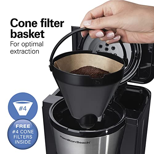 Hamilton Beach Programmable Drip Coffee Maker with 10 Cup Thermal Carafe