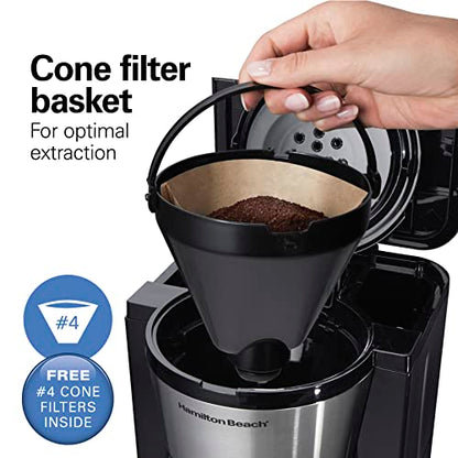 Hamilton Beach Programmable Drip Coffee Maker with 10 Cup Thermal Carafe