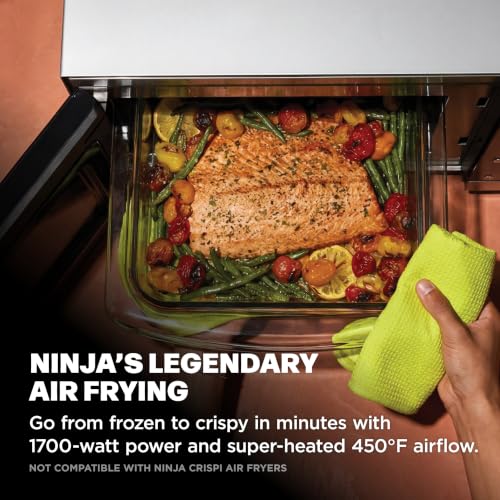 Ninja® Crispi™ Microwave & Air Fryer with FusionCrisp, Silver, MW101