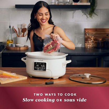 Crock-Pot Programmable 6-Quart Slow Cooker with Sous Vide, Oat Milk
