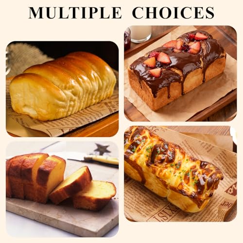 CAKETIME Silicone Mini Loaf Pans Set of 4, 2.7x5.4 Inch Non-Stick Mini Bread Loaf Pans for Baking Homemade Toast, Brownie, Loaf, Cake, Meatloaf
