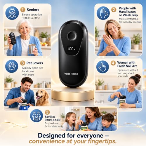 Electric Can Opener for Seniors, Arthritis & Weak Hands