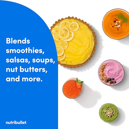 nutribullet SmartSense Blender Combo, 1400W, 64oz Pitcher, 32oz & 24oz Cups, 5-Speed, Smoothies, Ice and Frozen Fruit, Nut Milk, Soup, Matte Black, NBF50700AK