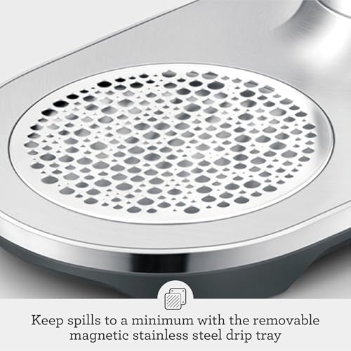 Breville BCA800BSS InFizz Fusion Sparkling Water and Beverage Carbonator, CO2 Cylinder Not Included, Brushed Stainless Steel