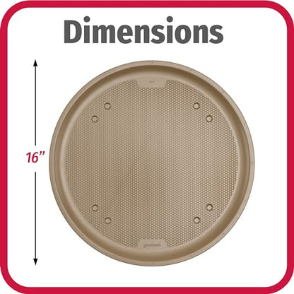 GoodCook BestBake Nonstick Textured Carbon Steel Pizza Pan, 16", Bronze