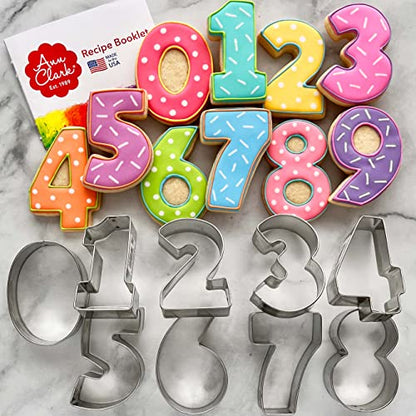 Ann Clark Number Cookie Cutters 9-Pc. Set Made in USA