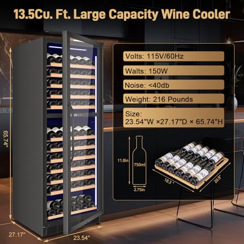 Velivi 24" Inch Dual-Zone Wine Fridge Freestanding/Built-in Wine Cooler