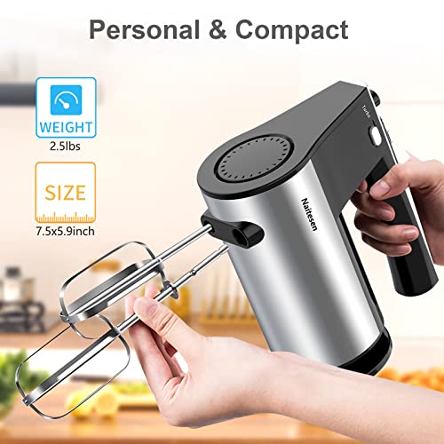 600W Powerful Hand Mixer Electric 10 Speed Powerful with Turbo