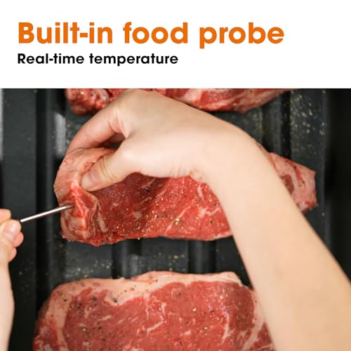 Vesta Precision Sous Vide Machine, Waterless & Bagless with 8.6L Container, All-in-One Sous Vide Cooker for Marinate, Sous Vide & Sear, Built-in Food Probe, App Control with Recipes/Timer/Notification