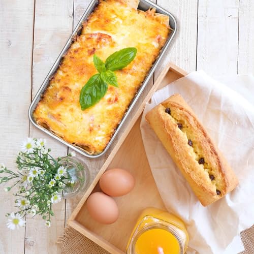 Onader 6 Pack Loaf Pans for Baking Bread, 9 x 5 Inch Stainless Steel Deep Meatloaf Toast Baking Pan Set