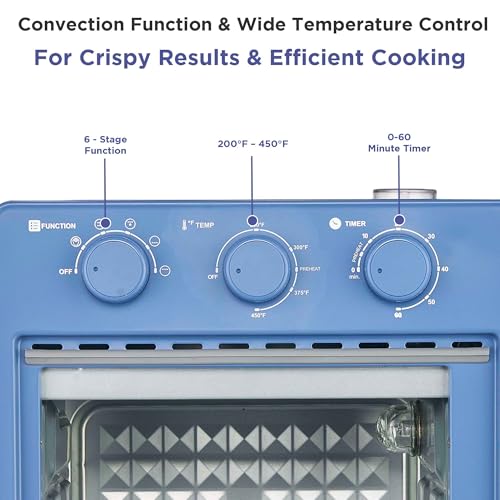 Magnavox Home, 16.5 qt Air Fryer Oven, With Steam Infusion, Ocean