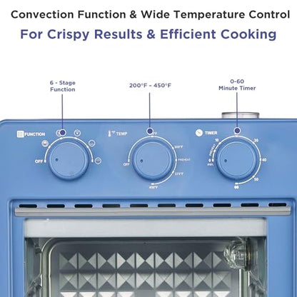 Magnavox Home, 16.5 qt Air Fryer Oven, With Steam Infusion, Ocean