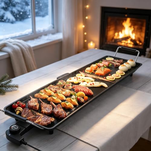 35 Inch 2000W Nonstick Electric Teppanyaki Grill