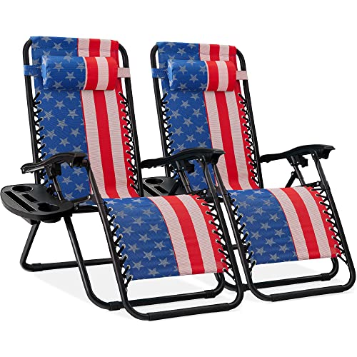 Best Choice Products Zero Gravity Chair Recliner, American Flag
