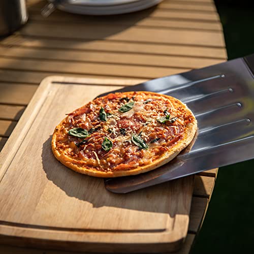 Royal Gourmet KSF1507 2 Piece Pizza Stone Set for Grill and Oven, 15 Inch Rectangular Pizza Stone and Pizza Peel, Baking Accessories