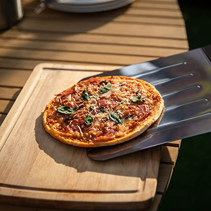 Royal Gourmet KSF1507 2 Piece Pizza Stone Set for Grill and Oven, 15 Inch Rectangular Pizza Stone and Pizza Peel, Baking Accessories