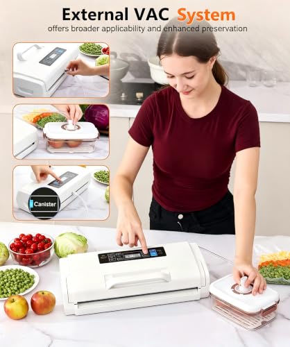 95KPa 10-in-1 Commercial Vacuum Sealer Double Heat Seal Device