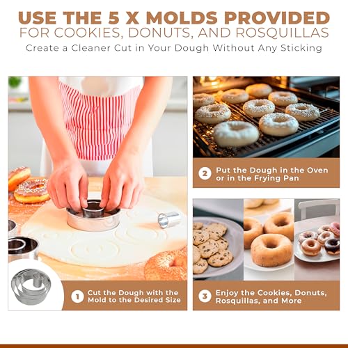 Churro Maker Machine & Spritz Cookie Press Gun Kit – 304 Stainless Steel, Easy to Clean & Large Capacity – Make Authentic Churros & Cookies at Home – Ideal Baking Tool for Families, Chefs & Beginners