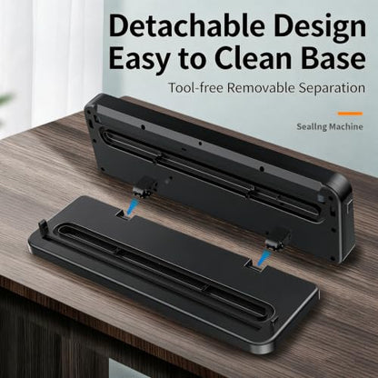 Food Vacuum Sealer for Kitchen Storage, Meal Prep, and Keeping Food Fresh,Automatic food freshness-preserving machine, 85 kPa strong suction power,Comes with 10 bags