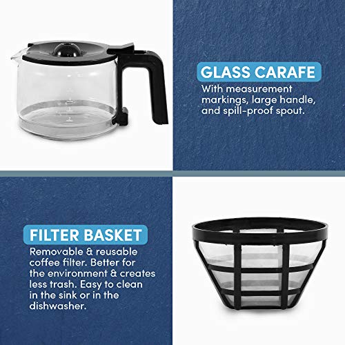 Elite Gourmet EHC9420 Automatic 5-Cup Drip Coffee Maker, Pause N Serve