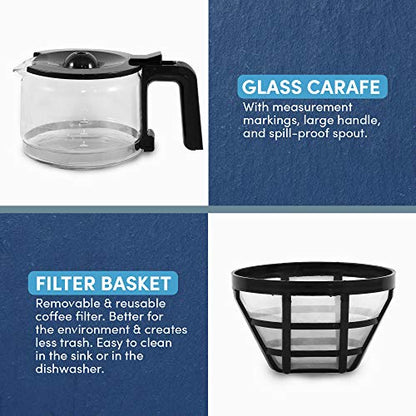 Elite Gourmet EHC9420 Automatic 5-Cup Drip Coffee Maker, Pause N Serve