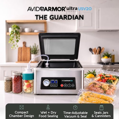 Avid Armor USV20 Chamber Vacuum Sealer Machine – High-Volume 11.5” Sealer