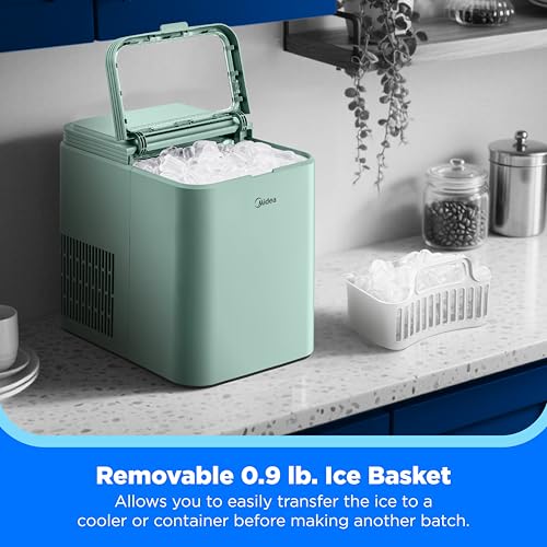 Midea 26lbs Countertop Bullet Ice Maker, Self-Cleaning, with Ice Scoop
