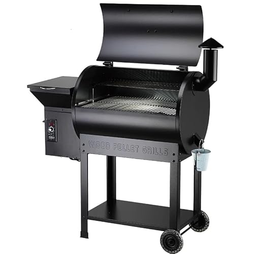 Z GRILLS Pellet Smoker Grill with PID Control, Rain Cover, 700 sq. in Cooking Area for Outdoor BBQ, ZPG-7002B