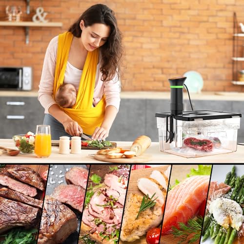 Sous Vide Cooker Machine 1000W Immersion Circulator with Recipe