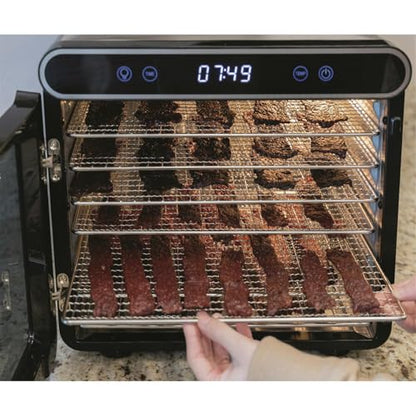 NESCO FD-7SSD Digital Food Dehydrator for Beef Jerky, Dried Fruit and Dog Treats, 7 Stainless Steel Trays, Silver