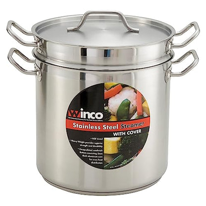 Winco 20qt S/S Steamer/Pasta Cooker
