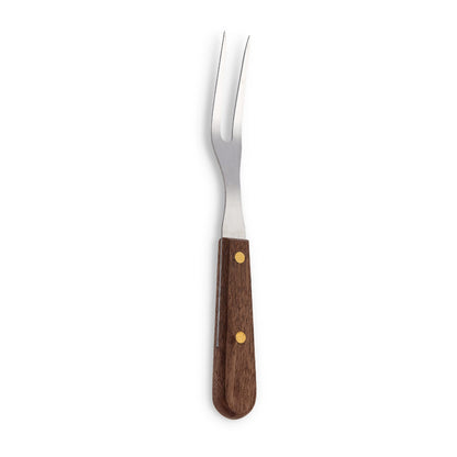 HIC Kitchen Granny Fork, Japanese Stainless Steel and Walnut Handle
