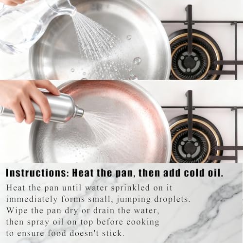 SSHIYEEY Titanium Pan – Premium Titanium Cookware, Naturally Nonstick & Non-Toxic,Chemical-Free Frying Pan, Fast & Even Heating Skillet for Cooking, Works on All Cooktops (13”+lid)