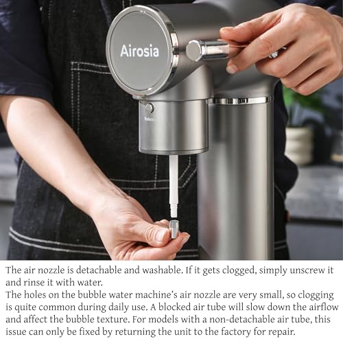 Airosia Multi‑function Sparkling Water Maker, Home Soda Carbonator Machine