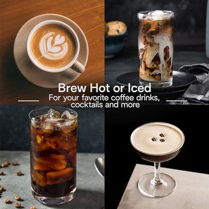 De'Longhi Eletta Explore Espresso Machine with Cold Brew, Hot & Cold Milk Frother - 50+ Recipes, Built in Grinder, Smartphone Compatible with Bean Adapt Technology for Ideal Extraction, 3.8 Pounds