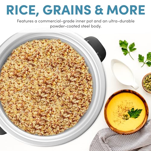 Aroma Housewares 60-Cup (Cooked) (30-Cup UNCOOKED) Commercial Rice Cooker (ARC-1033E),White