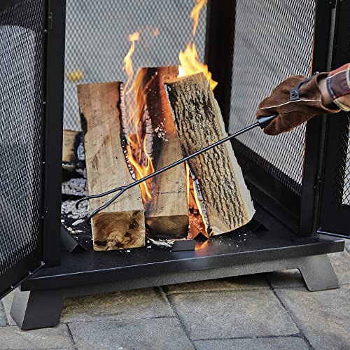 Endless Summer 45" Wood Burning Steel Outdoor Fireplace