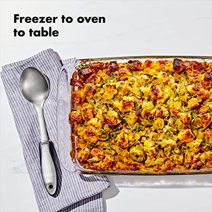 OXO Good Grips Freezer-to-Oven Safe 3 Qt Glass Baking Dish with Lid, 9 x 13