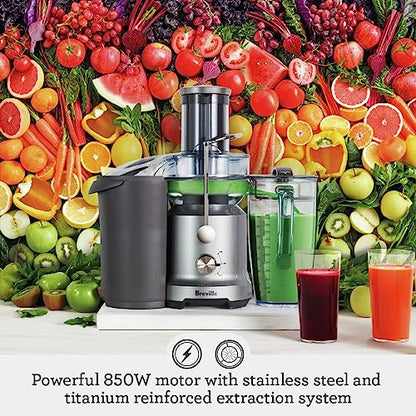 Breville BJE430SIL Juice Fountain Cold, 70 fl oz, Silver