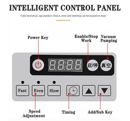 Commercial Meat Tumbler Marinator,18L/39LBVacuum Tumbler Marinating Machine with Bidirectional Rotation,Stainless Steel Vacuum Curing Machine,for Chicken Beef Pork Mutton Steak House