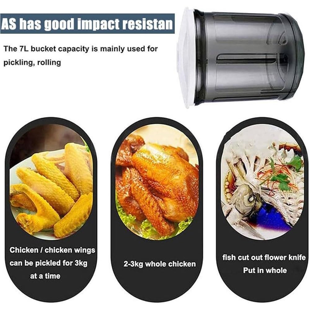 Commercial Vacuum Tumbler Marinating Machine,Large Capacity Pickling Barrel & 0-10h Timer Setting,Meat Tumbler Marinator,for Beef Pork Mutton