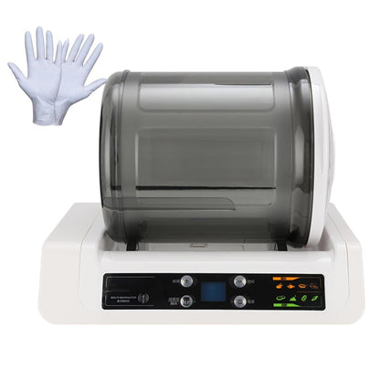 Commercial Meat Tumbler Marinator,Automatic Vacuum Tumbler Marinating Machine,7l Capacity Pickling Barrel,Led Display,for Marinating Meat and Vegetables,with 20 Disposable Gloves