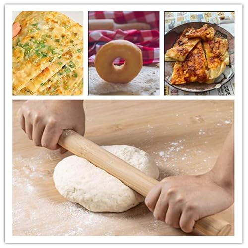 XBLDMJY Long Rolling Pin， Baking Dough Roller for Pizza, Pie, Pasta, Bread, Pastry,Noodles(27.16×1.38inch/69×3.5cm)