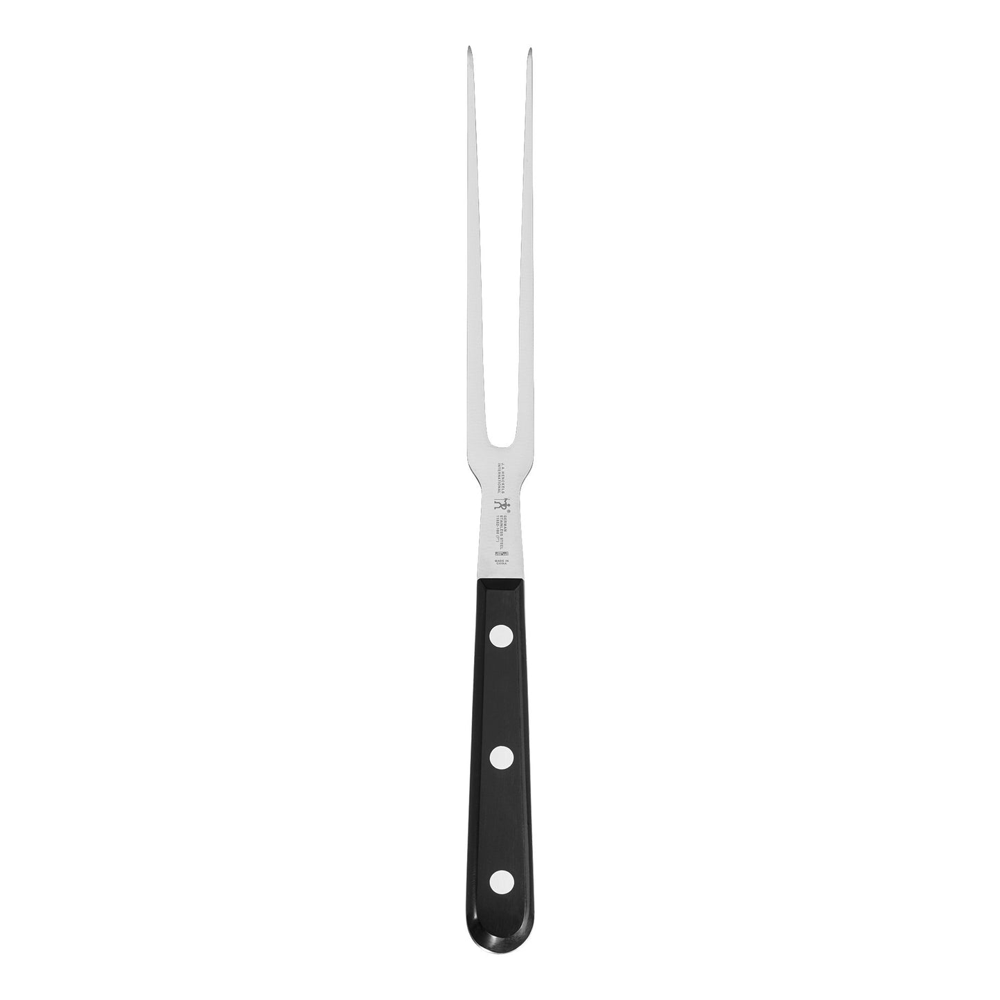 HENCKELS Classic Razor-Sharp 7-inch Flat Tine Carving Fork, German Engineered Informed by 100+ Years of Mastery, Black/Stainless Steel