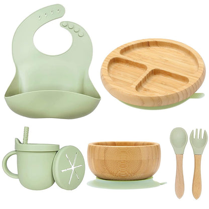 Bamboo Suction Plates for Babies and Bamboo Plates For Kids Baby Feeding and Weaning