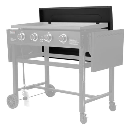 Grills House 38-Inch Griddle Lid, Hard Cover Fits Royal Gourmet 35-Inch 4-Burner Flat Top Gas Griddle, Grill BBQ Accessories, Ideal for Outdoor Cooking, Black, GD2400L-SC