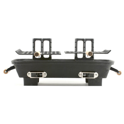 Marsh Allen 30052AMZ Kay Home Product's Cast Iron Hibachi Charcoal Grill, 10 by 18-Inch (Limited Edition)