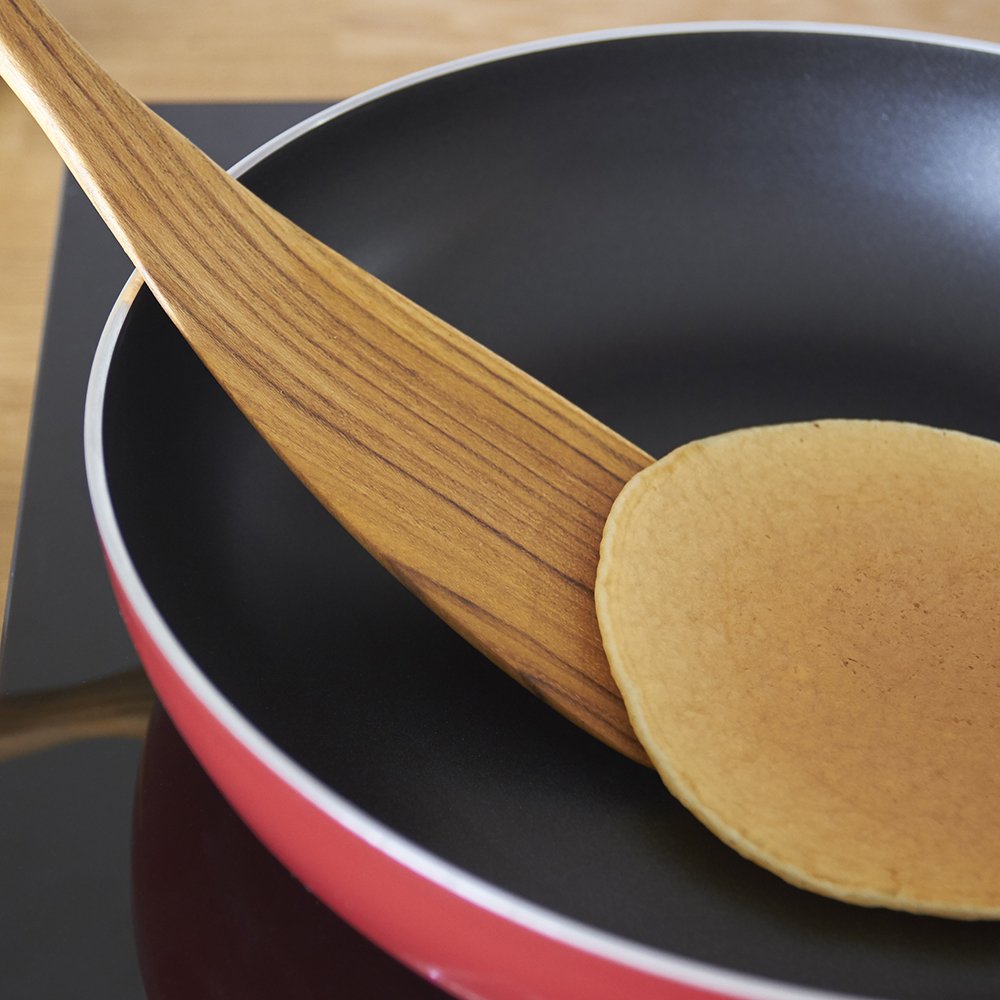 FAAY 3-in-1 Wooden Spatulas, Kitchen Utensils, Cooking Utensil, 100% Healthy Utensils from High Moist Resistance Teak, Eco-Friendly Wood Spatula for Non Stick Cookware